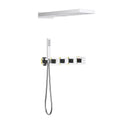 luxury wall mounted shower mixer with Franch Vernet thermostatic cartridge AH513300 Chrome