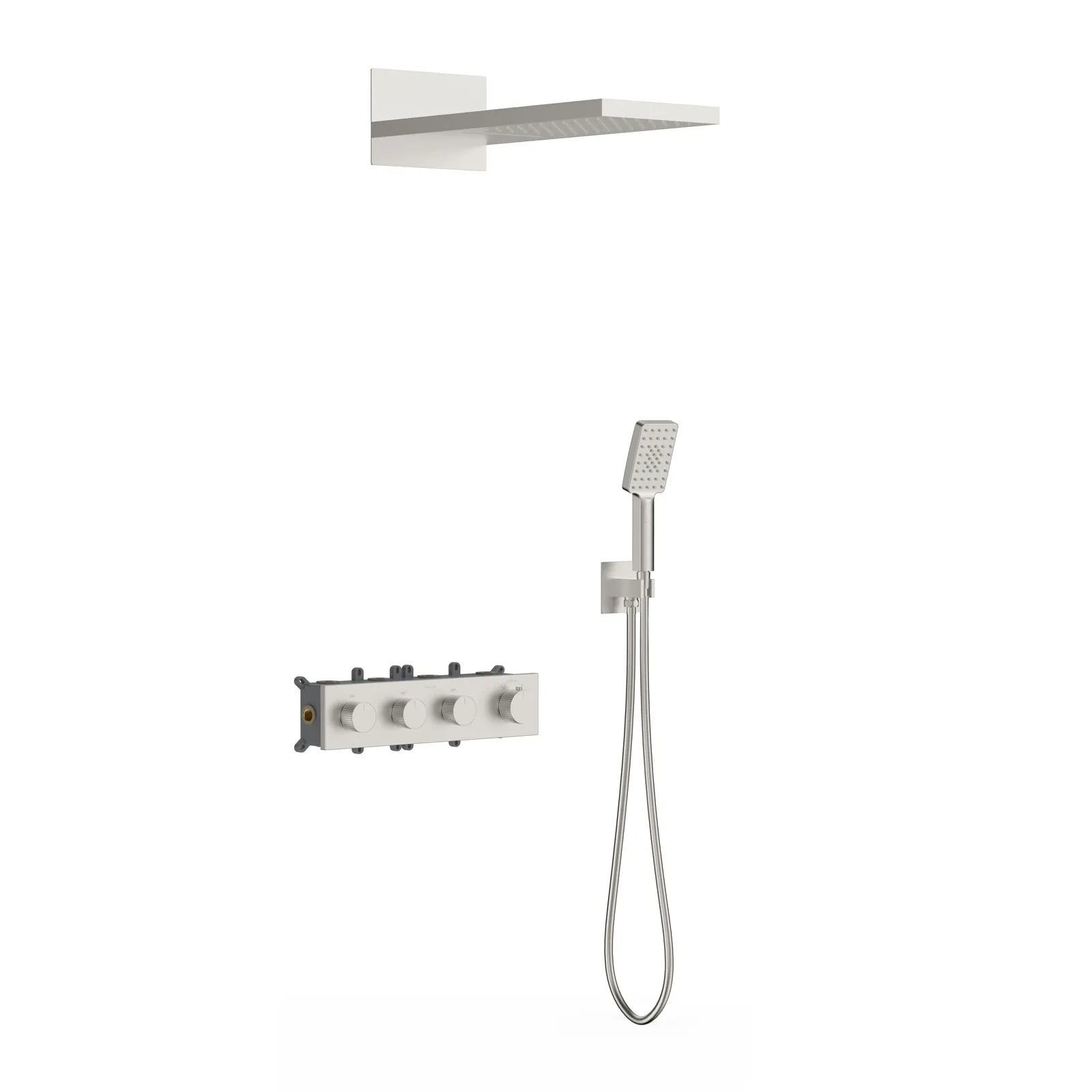Modern Thermostatic Wall-concealed Shower Faucet Set AH513400