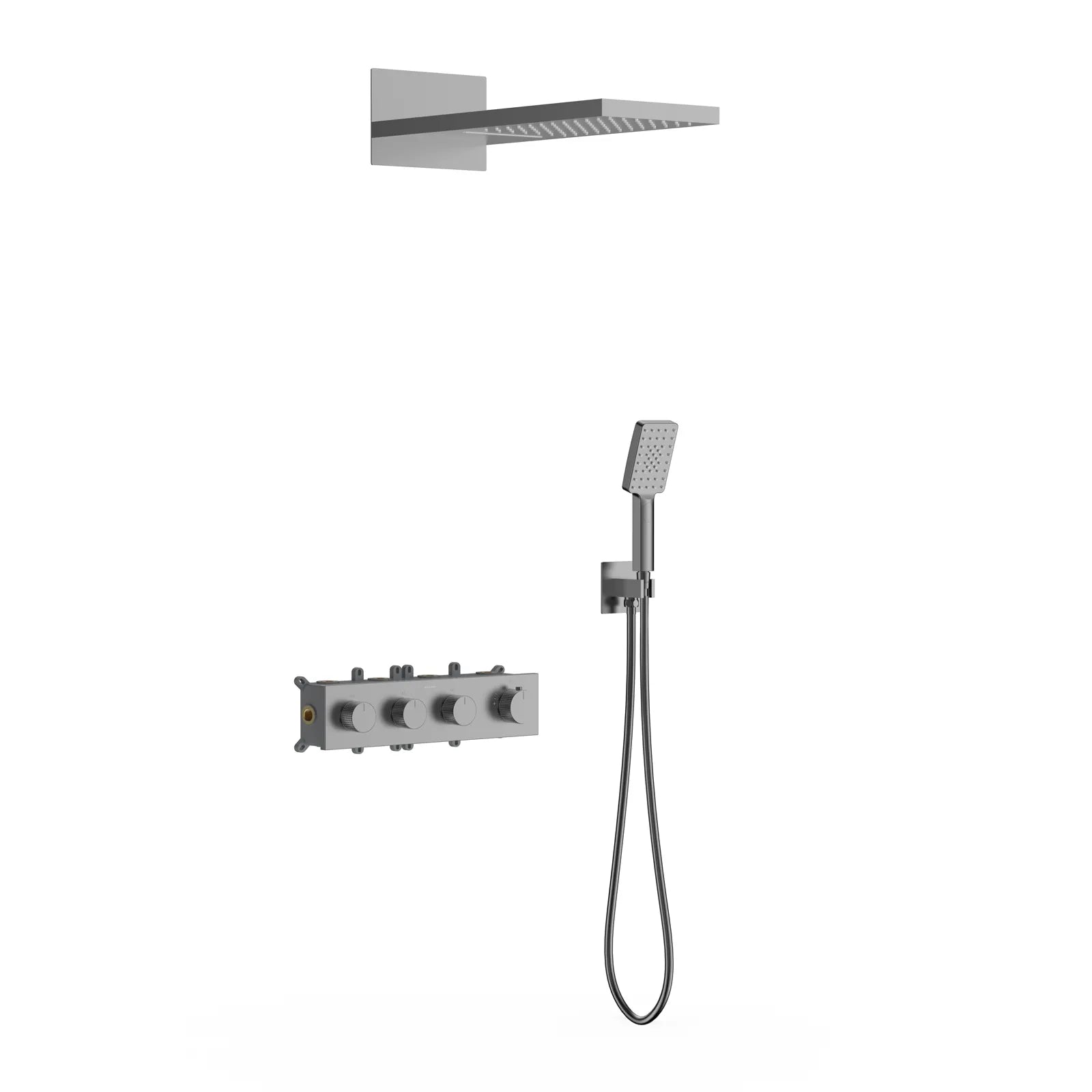 Modern Thermostatic Wall-concealed Shower Faucet Set AH513400