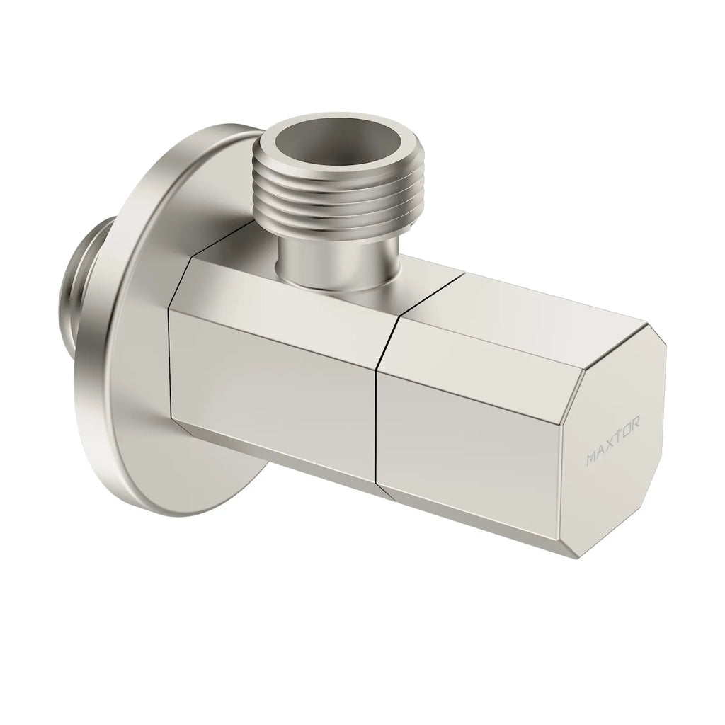 olid Brass Angle Valve – Ceramic Cartridge – AV01 Brushed Nickel