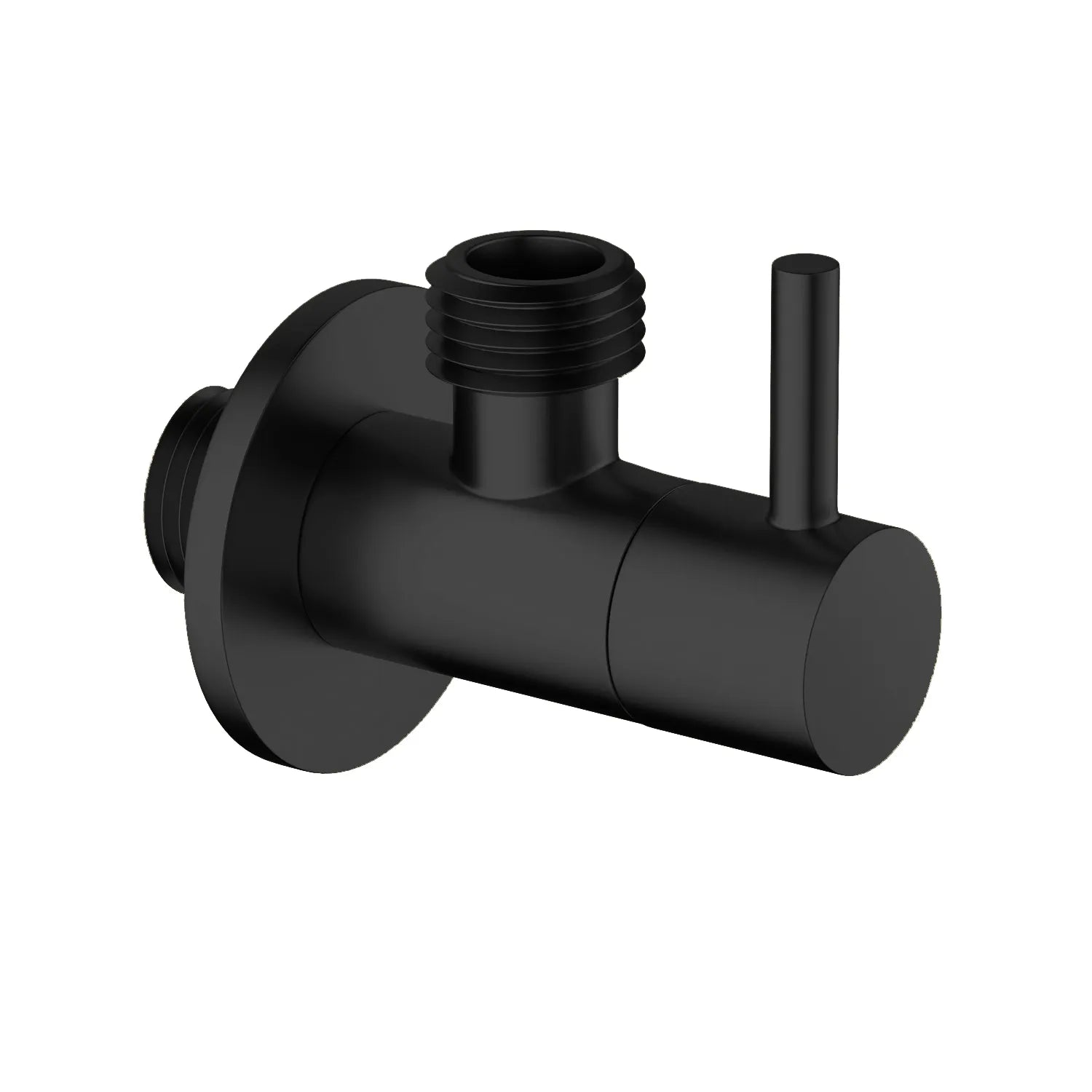 Solid Brass Angle Valve – Ceramic Cartridge – AV03 Matte Black