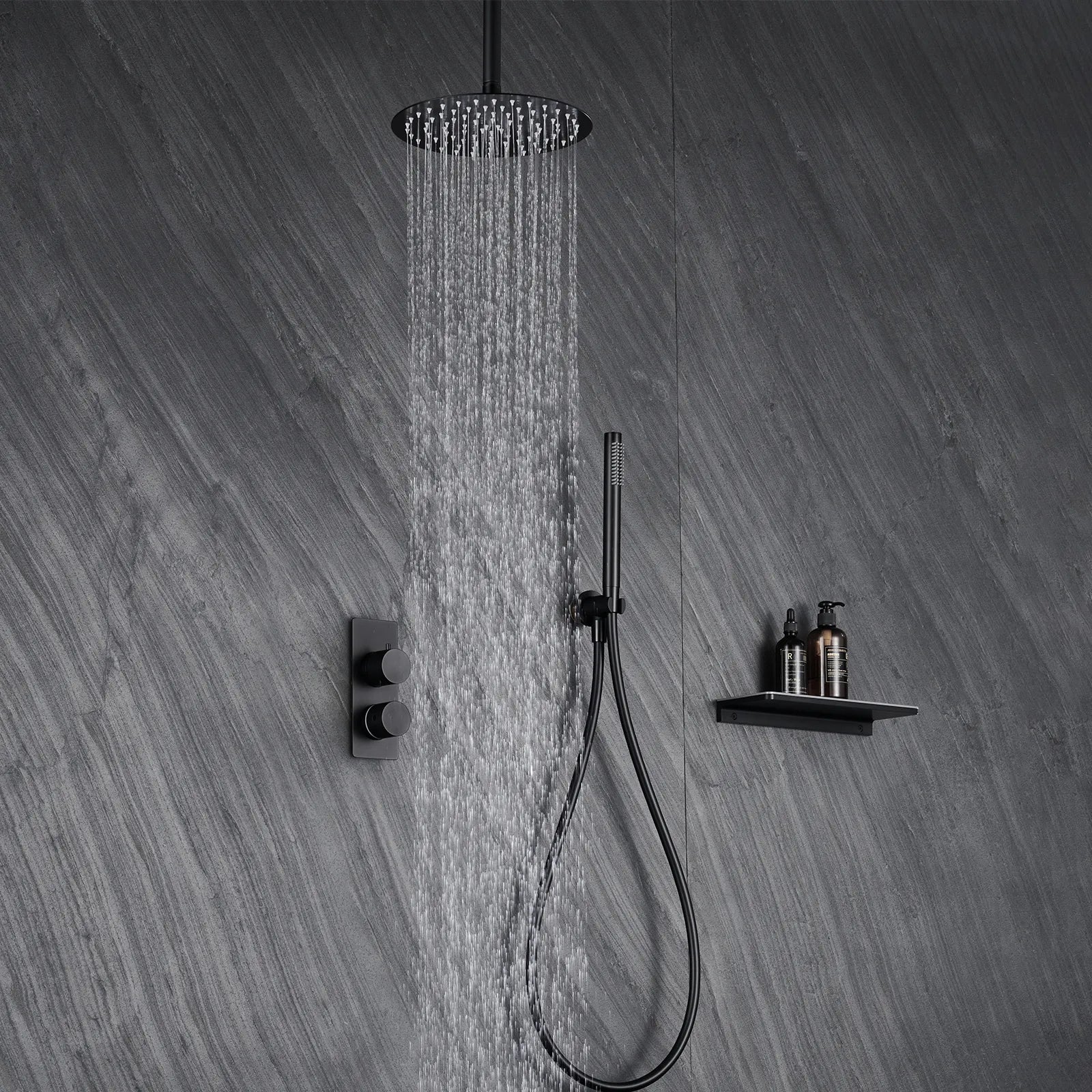 Circular 2-Way Wall Concealed Shower System AV502004