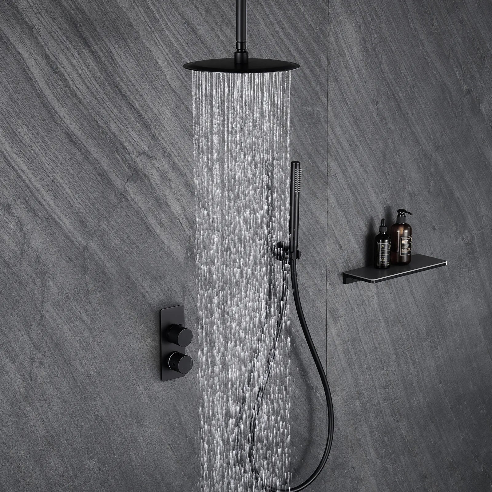 Circular 2-Way Wall Concealed Shower System AV502004