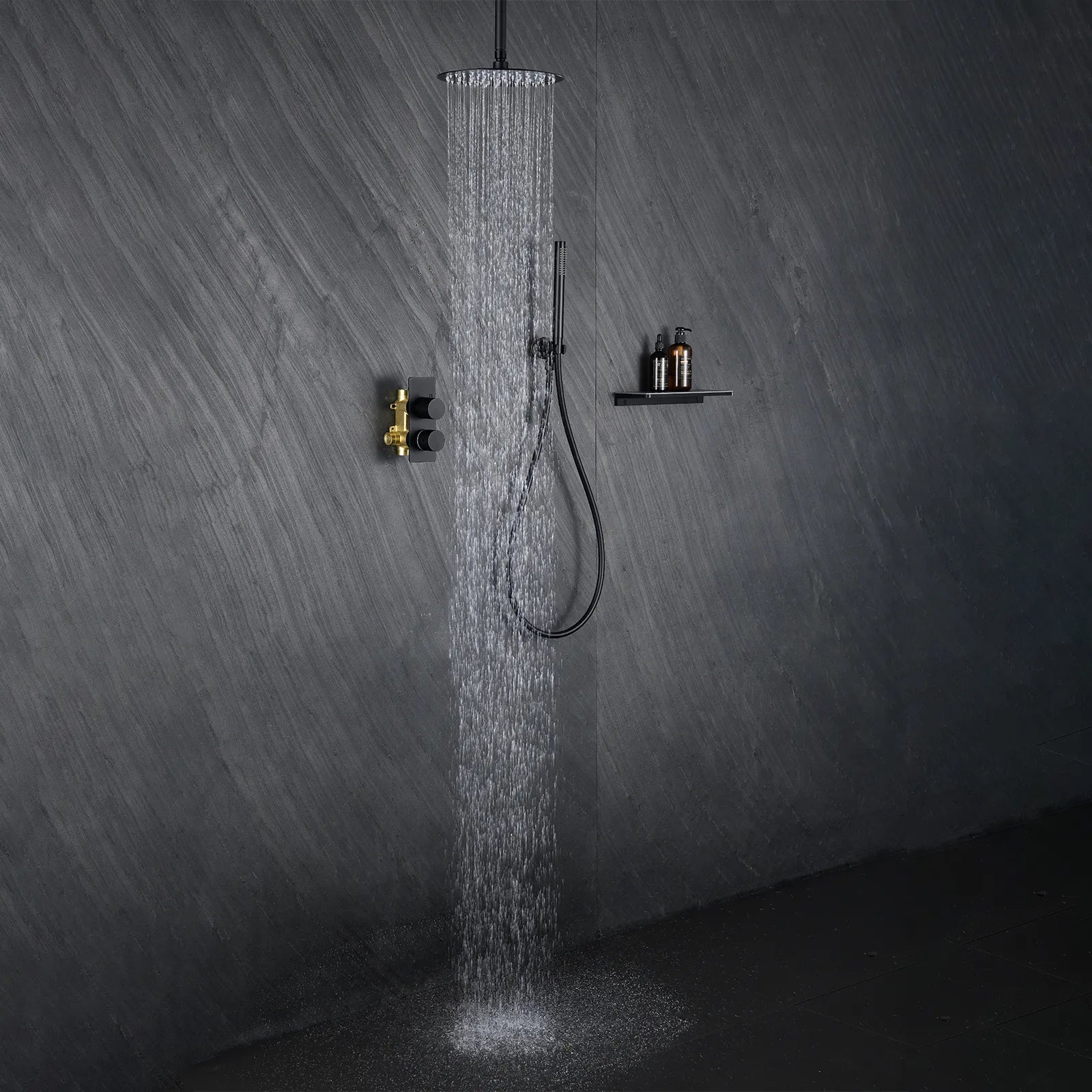 Circular 2-Way Wall Concealed Shower System AV502004