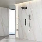 Circular 3 Way Thermostatic Shower system with 3 function overhead shower AV513004