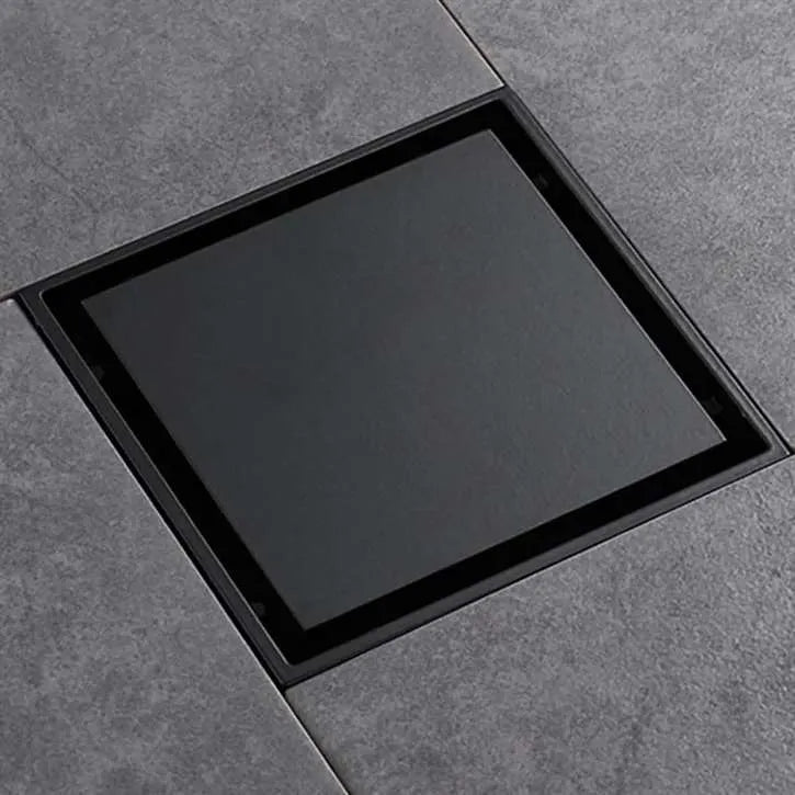 Square Solid Brass Floor Drain – Anti-Odor Gravity Drainage – BFD0001