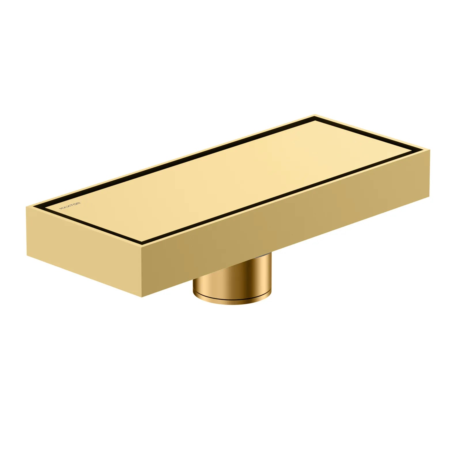 200x80mm Solid Brass Linear Shower Drain – Invisible Tile Insert Cover – BFD21004