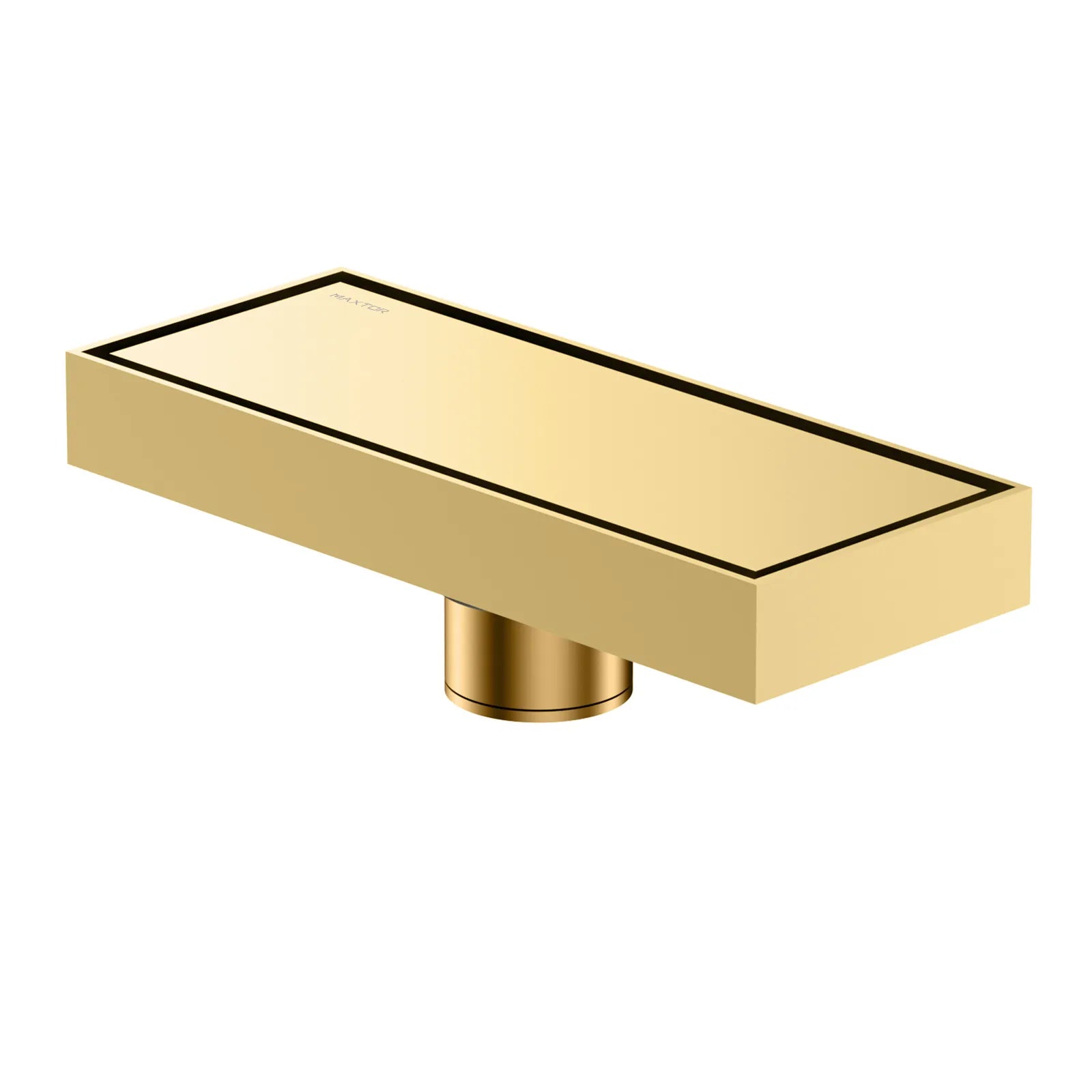 200x80mm Solid Brass Linear Shower Drain – Invisible Tile Insert Cover – BFD21004 Brushed Gold