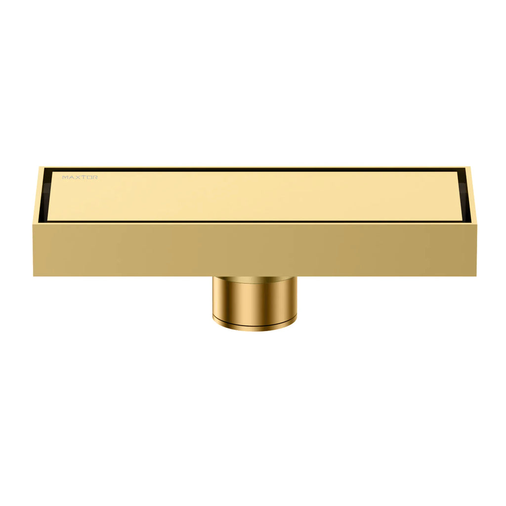 200x80mm Solid Brass Linear Shower Drain – Invisible Tile Insert Cover – BFD21004