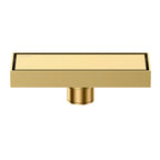 200x80mm Solid Brass Linear Shower Drain – Invisible Tile Insert Cover – BFD21004