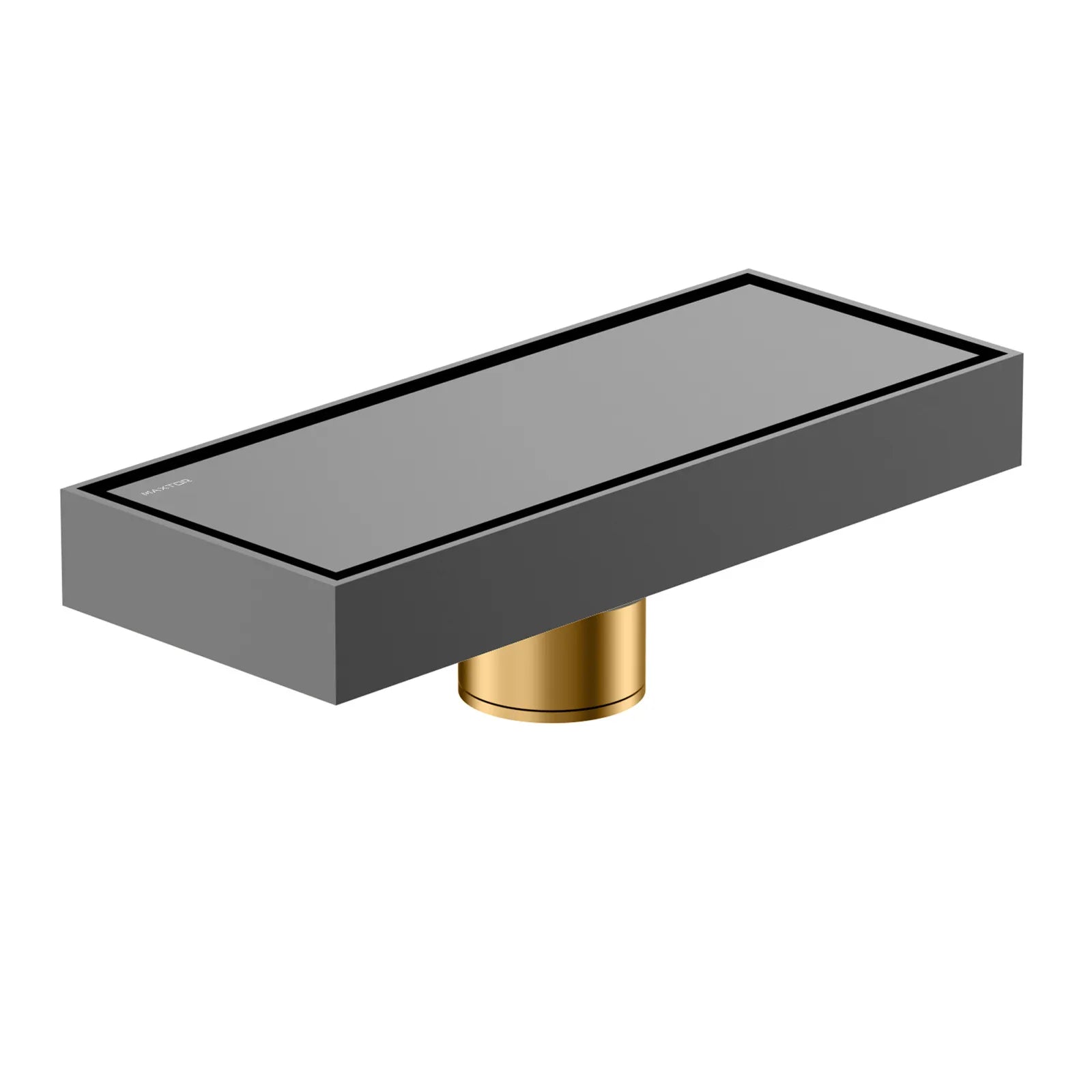 200x80mm Solid Brass Linear Shower Drain – Invisible Tile Insert Cover – BFD21004