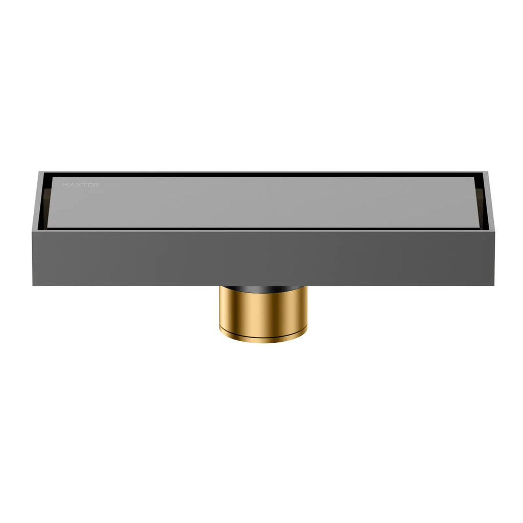 200x80mm Solid Brass Linear Shower Drain – Invisible Tile Insert Cover – BFD21004