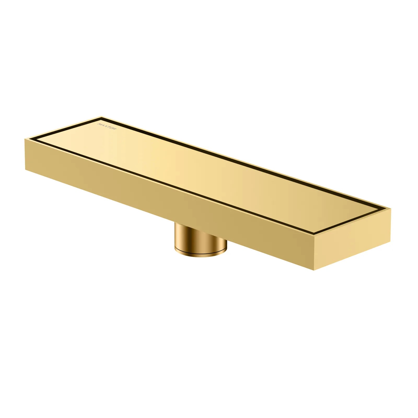 300x80mm Solid Brass Linear Shower Drain – Invisible Tile Insert Cover – BFD21006 Brushed Gold
