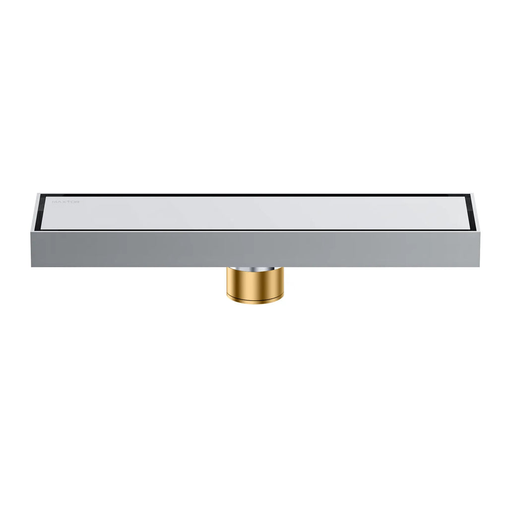 300x80mm Solid Brass Linear Shower Drain – Invisible Tile Insert Cover – BFD21006