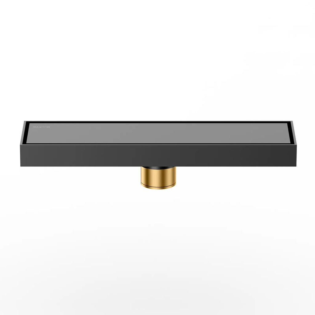 300x80mm Solid Brass Linear Shower Drain – Invisible Tile Insert Cover – BFD21006