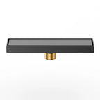 300x80mm Solid Brass Linear Shower Drain – Invisible Tile Insert Cover – BFD21006