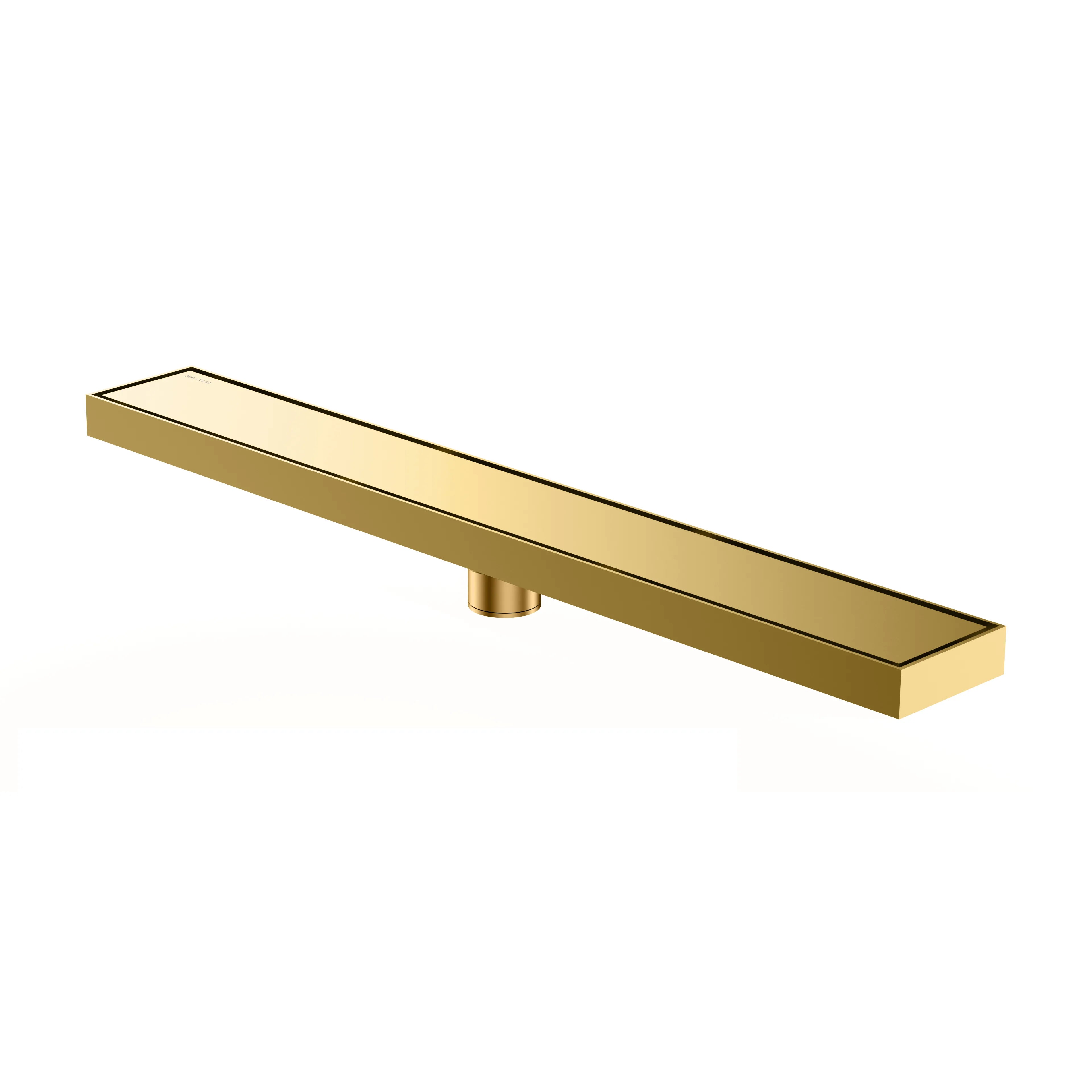 600x80x59mm SUS 304 Linear Shower Drain – Anti-Odor Core – BFD21008 Brushed Gold