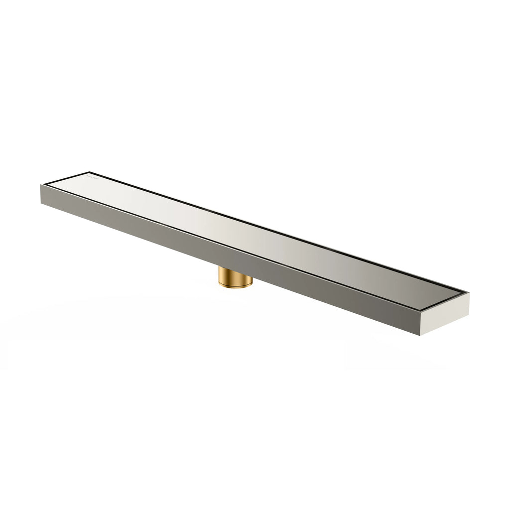 600x80x59mm SUS 304 Linear Shower Drain – Anti-Odor Core – BFD21008 Brushed Nickel