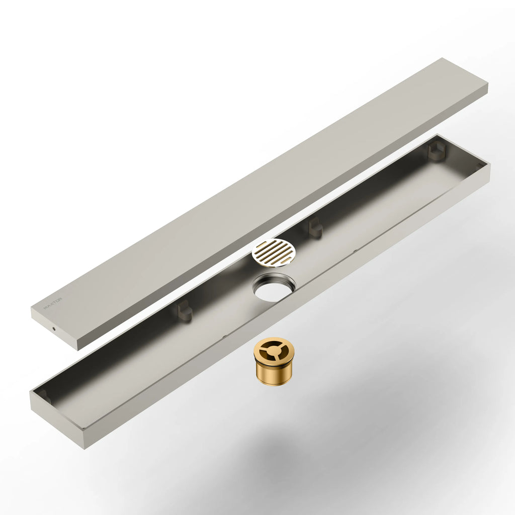 600x80x59mm SUS 304 Linear Shower Drain – Anti-Odor Core – BFD21008