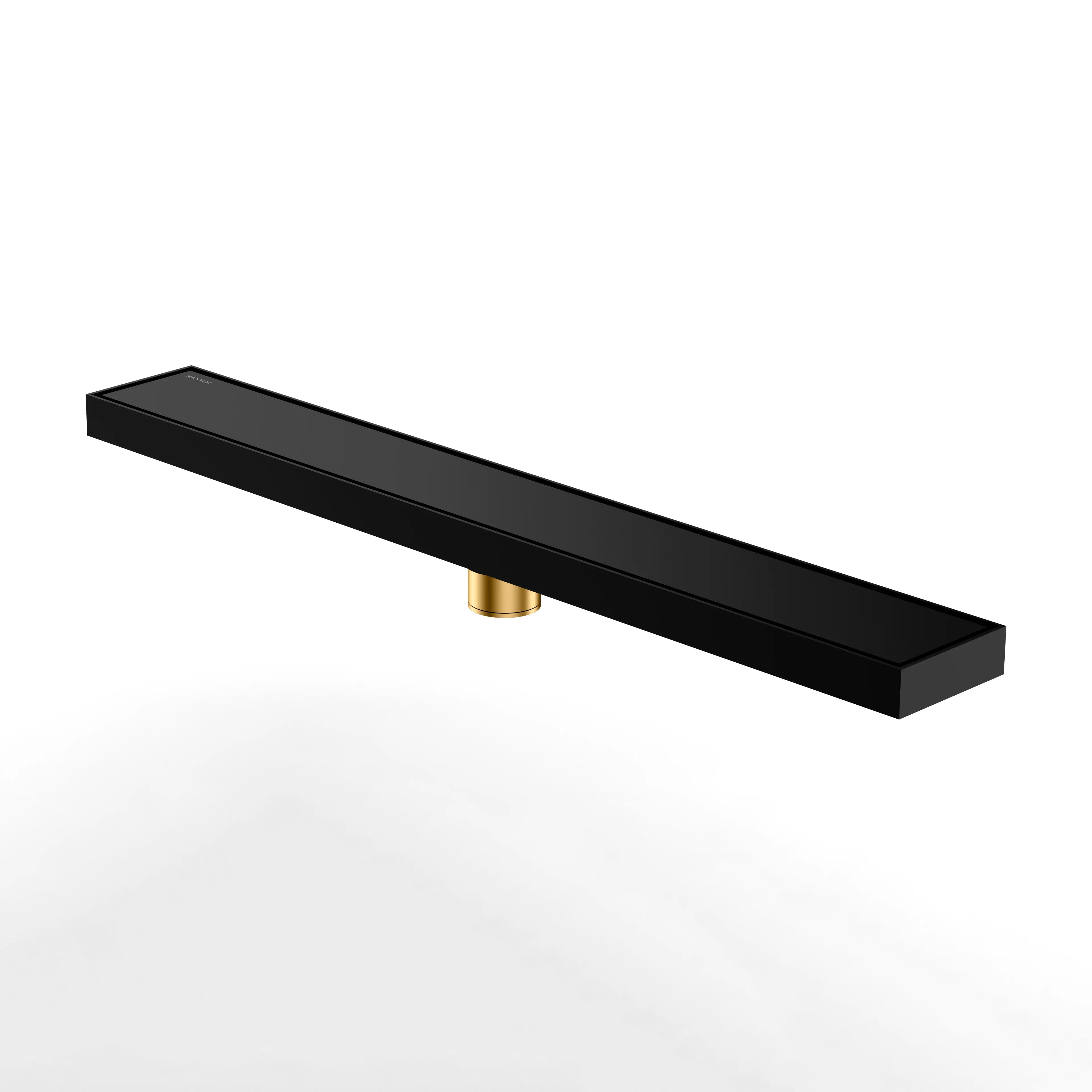 600x80x59mm SUS 304 Linear Shower Drain – Anti-Odor Core – BFD21008 Matte Black