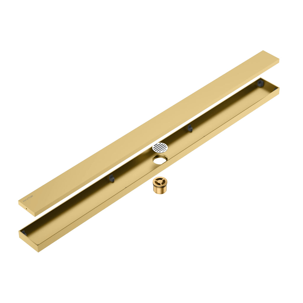 1000x80x59mm SUS 304 Linear Shower Drain with Anti-Odor Core-BFD21012