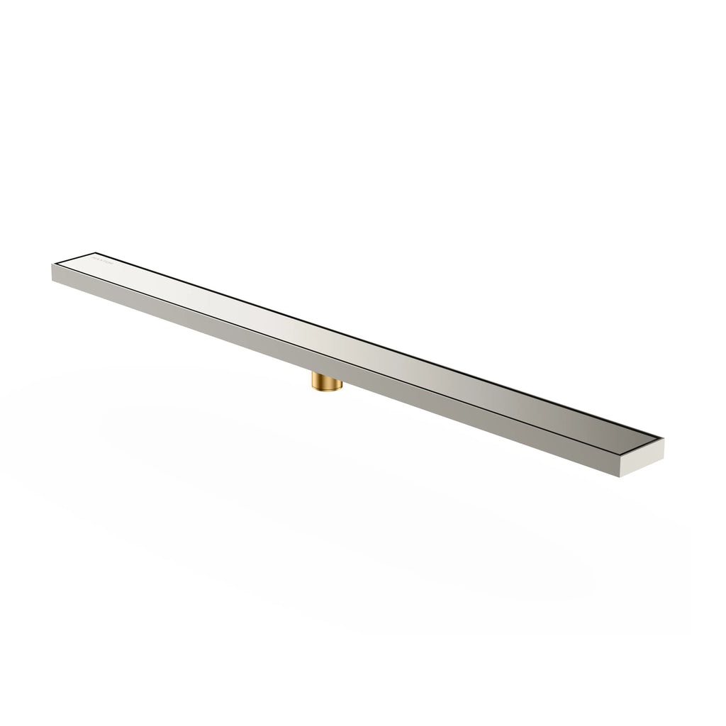 1000x80x59mm SUS 304 Linear Shower Drain with Anti-Odor Core-BFD21012 Brushed Nickel