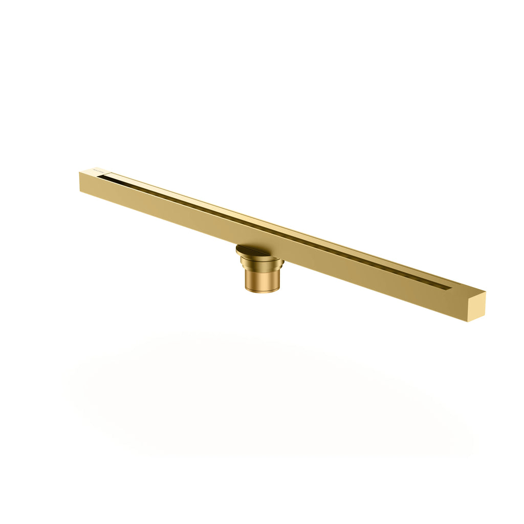 600x35x65mm Super Slim Linear Shower Drain – Anti-Odor Core – BFD21014 Brushed Gold