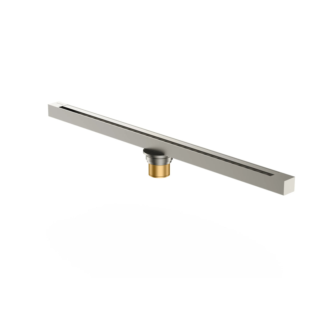 600x35x65mm Super Slim Linear Shower Drain – Anti-Odor Core – BFD21014 Brushed Nickel