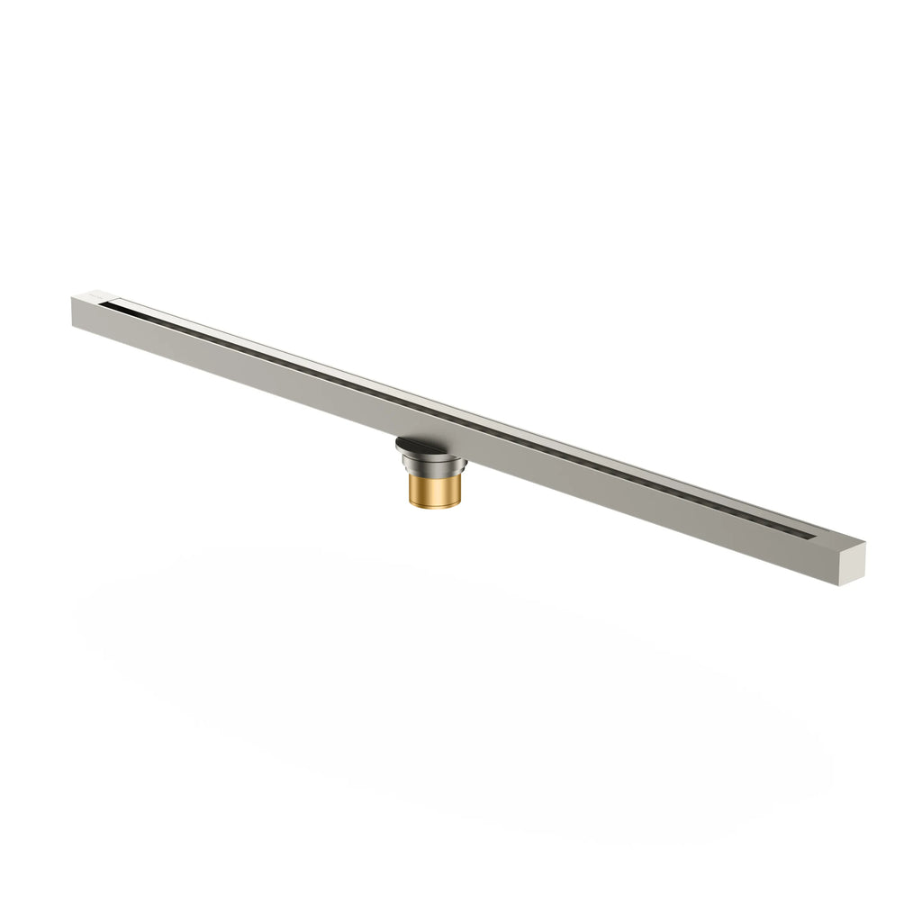 800x35x65mm Super Slim Linear Shower Drain – Anti-Odor Core – BFD21015 Brushed Nickel