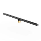 800x35x65mm Super Slim Linear Shower Drain – Anti-Odor Core – BFD21015 Brushed Gun Metal