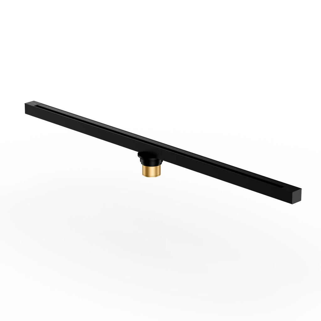 800x35x65mm Super Slim Linear Shower Drain – Anti-Odor Core – BFD21015 Matte Black