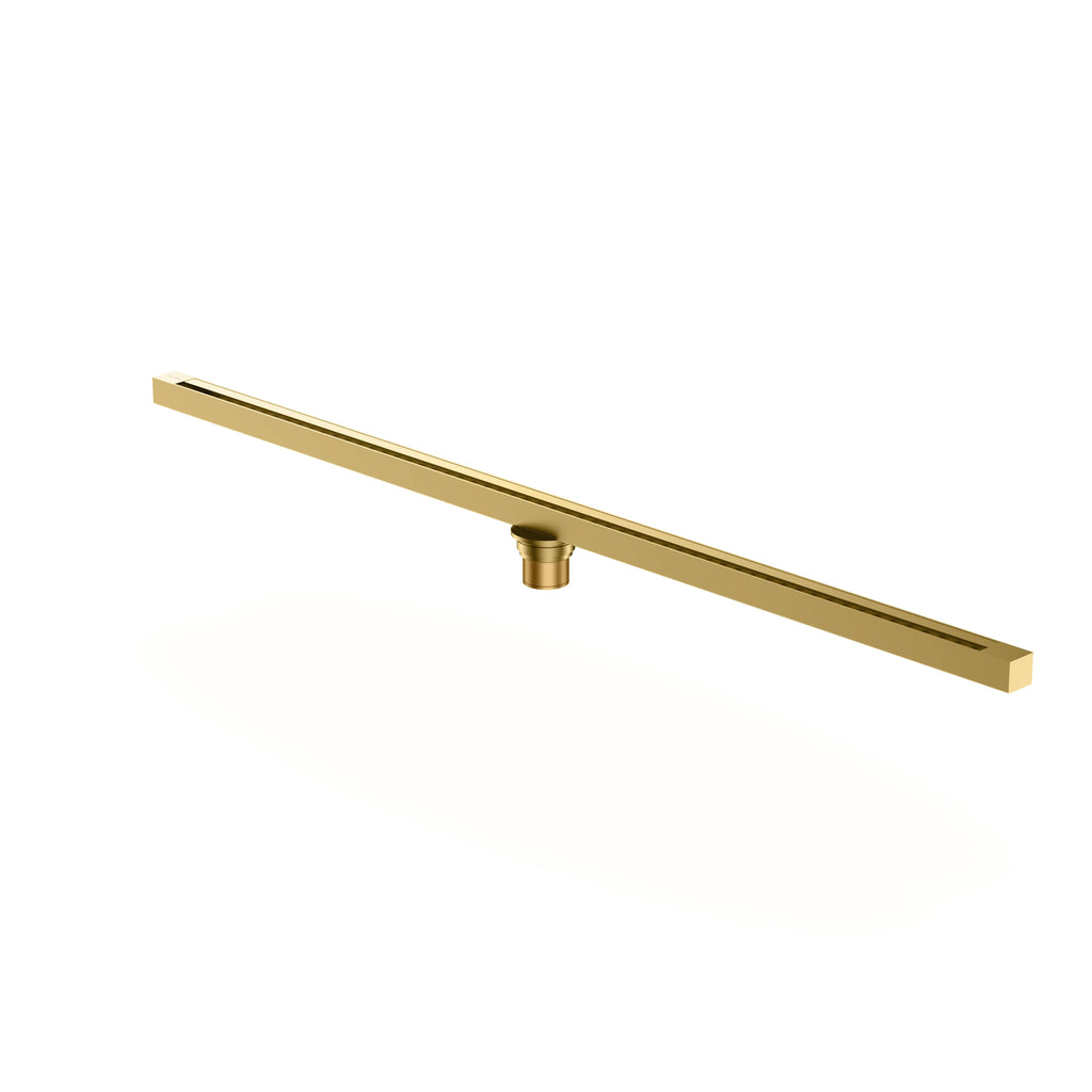 1000x35x65mm Super Slim Linear Shower Drain with Anti-Odor Core-BFD21016 Brushed Gold