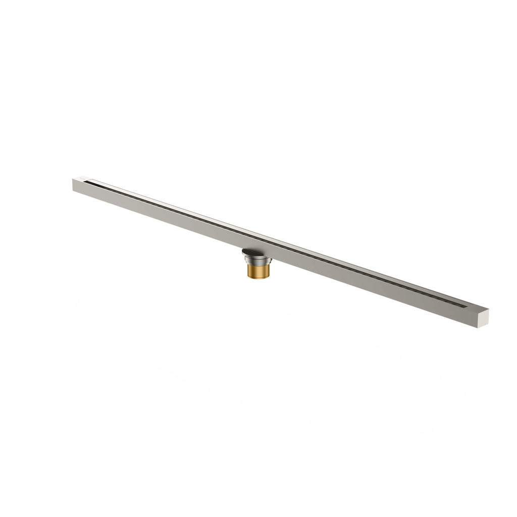 1000x35x65mm Super Slim Linear Shower Drain with Anti-Odor Core-BFD21016 Brushed Nickel