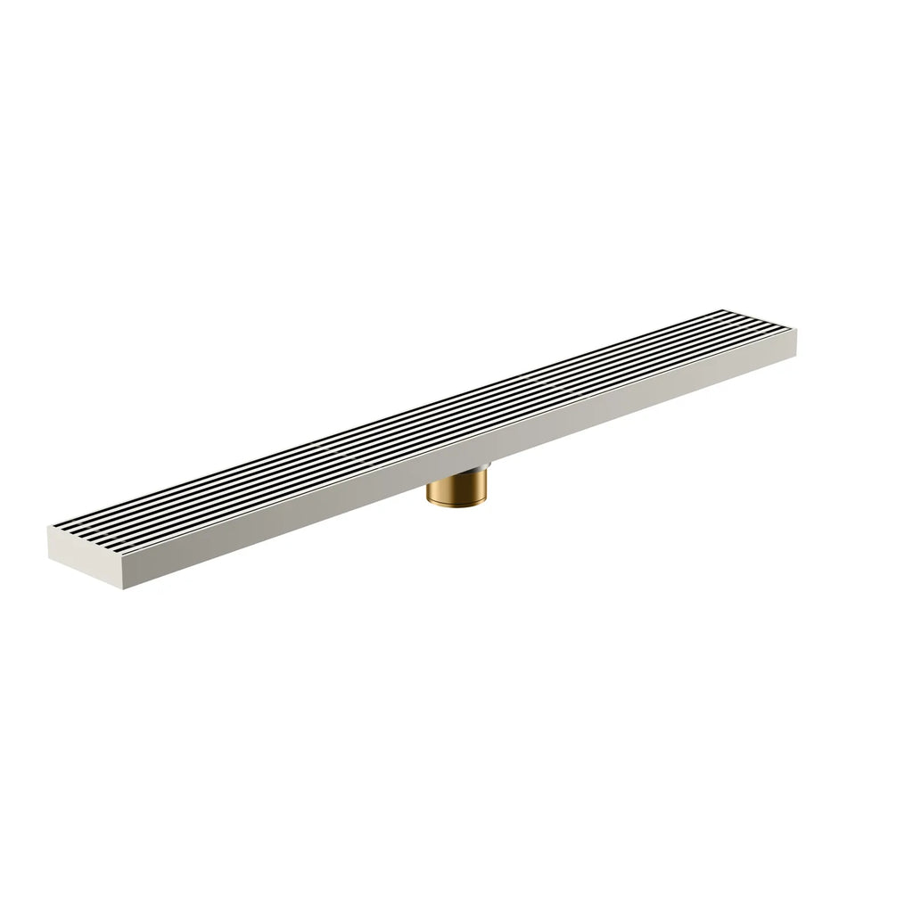 600x68x60mm Linear Shower Drain – Slotted Grate Cover – BFD21017