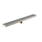 600x68x60mm Linear Shower Drain – Slotted Grate Cover – BFD21017