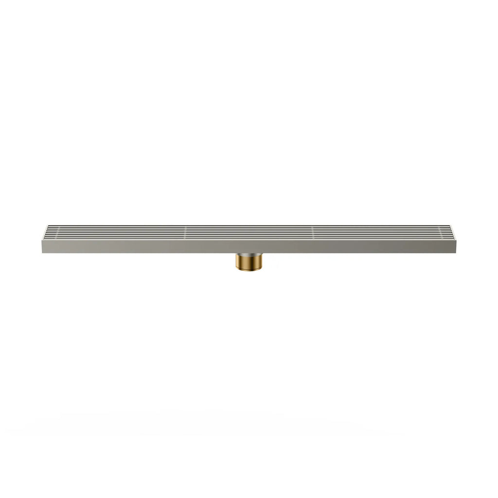 600x68x60mm Linear Shower Drain – Slotted Grate Cover – BFD21017