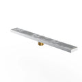 600x68x60mm Linear Shower Drain – Slotted Grate Cover – BFD21017 Chrome