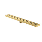 600x68x60mm Linear Shower Drain – Slotted Cover Design – BFD21020 Brushed Gold