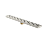 600x68x60mm Linear Shower Drain – Slotted Cover Design – BFD21020 Brushed Nickel