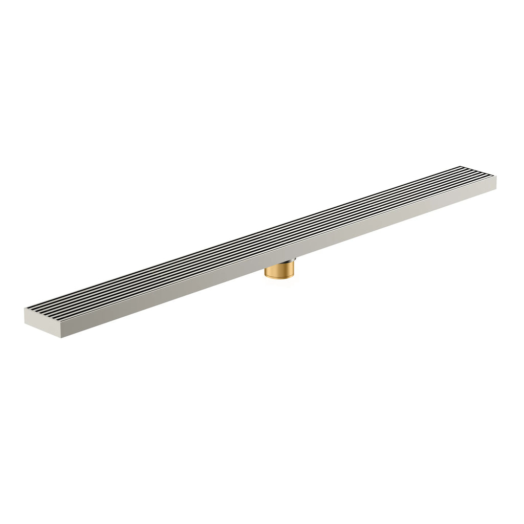 800x68x60mm Linear Shower Drain – Slotted Grate Cover – BFD21022