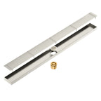 800x68x60mm Linear Shower Drain – Slotted Grate Cover – BFD21022