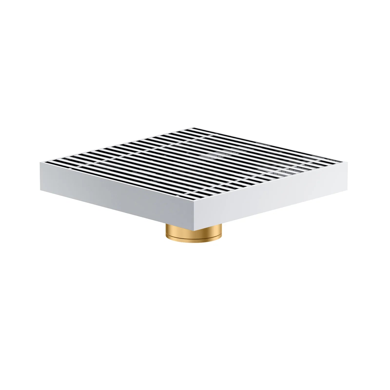 150x150mm SUS 304 Square Floor Drain – Linear Grate Anti-Odor Drain – BFD21023 Chrome