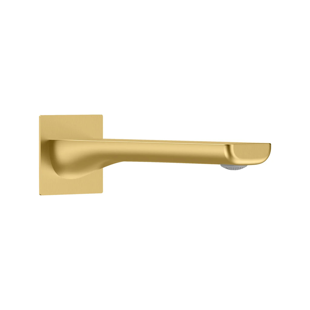 Timeless Wall Mounted Bath Spout - 200mm Reach - BS0003 Brushed Gold