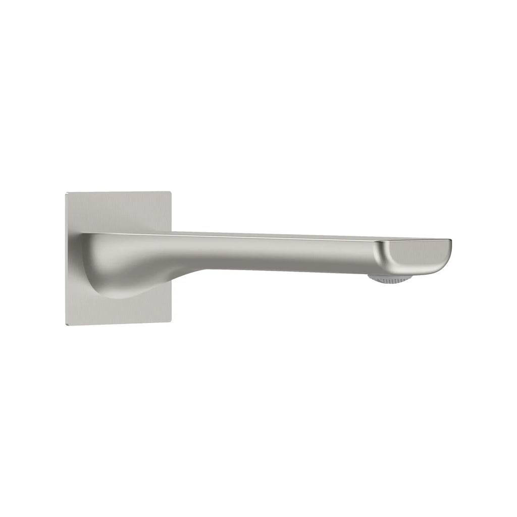 Timeless Wall Mounted Bath Spout - 200mm Reach - BS0003 Brushed Nickel