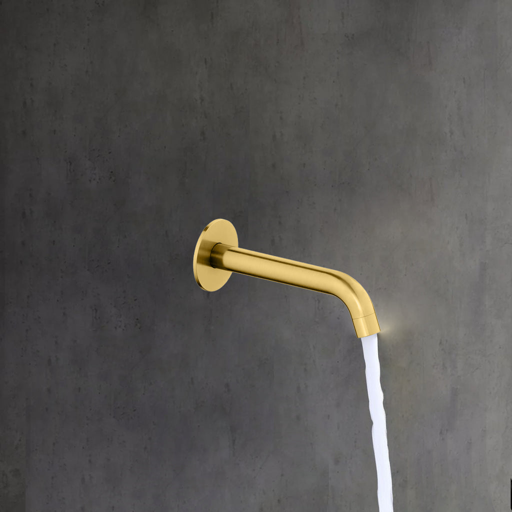 Solid Brass Wall-Mount Circular Bath Spout BS0004