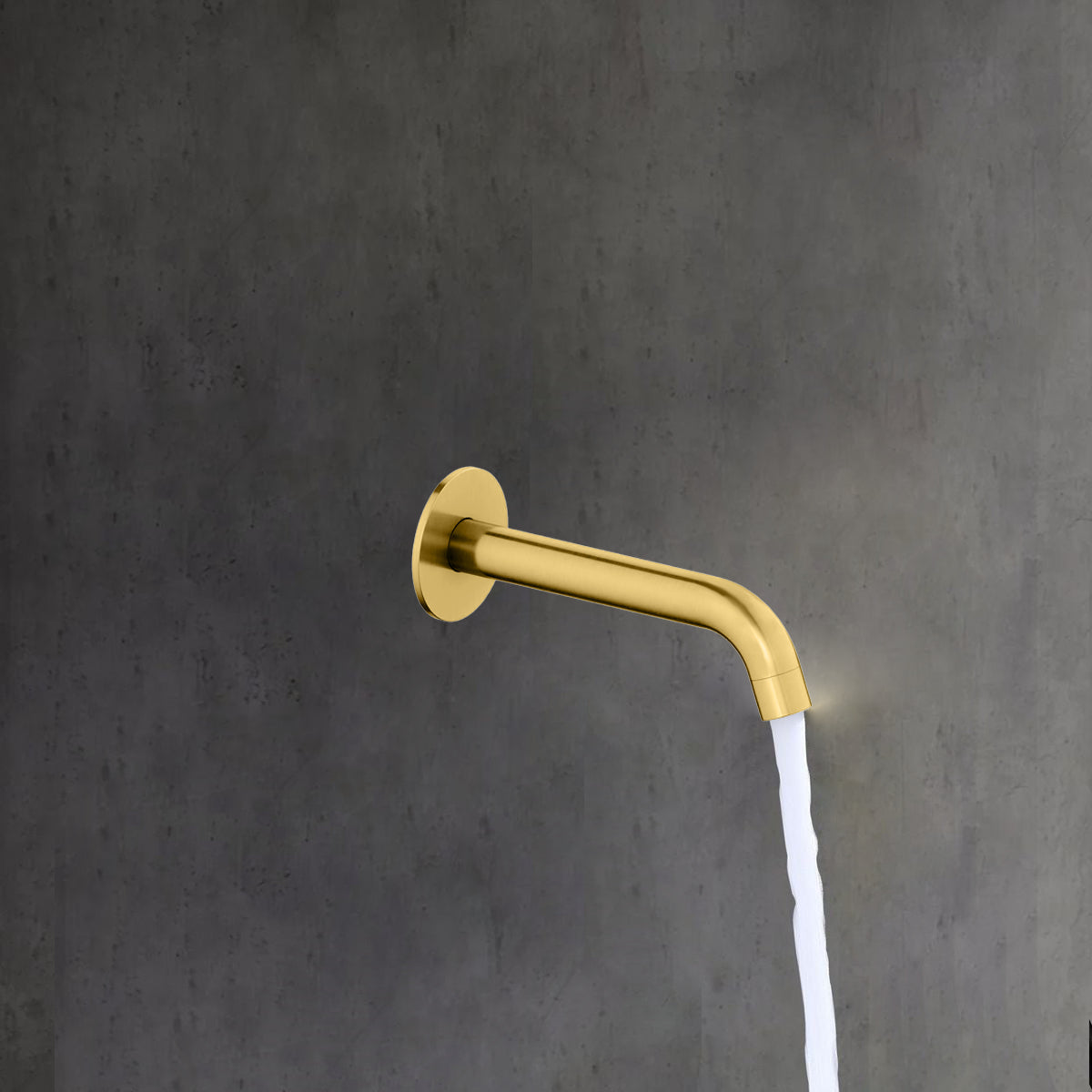 Solid Brass Wall-Mount Circular Bath Spout BS0004