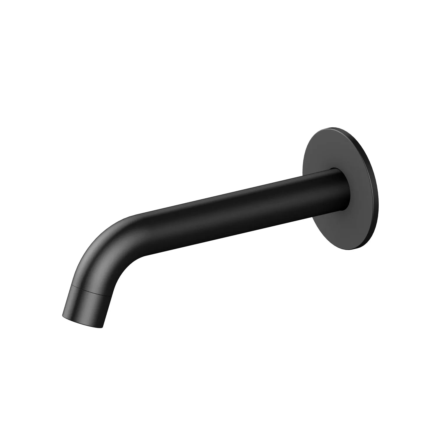 Solid Brass Wall-Mount Circular Bath Spout BS0004 Matte Black