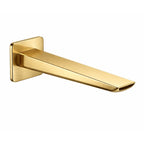 Square Wall Mounted Bathtub Filler Spout – 200mm Bath Outlet – BS0007 Brushed Gold