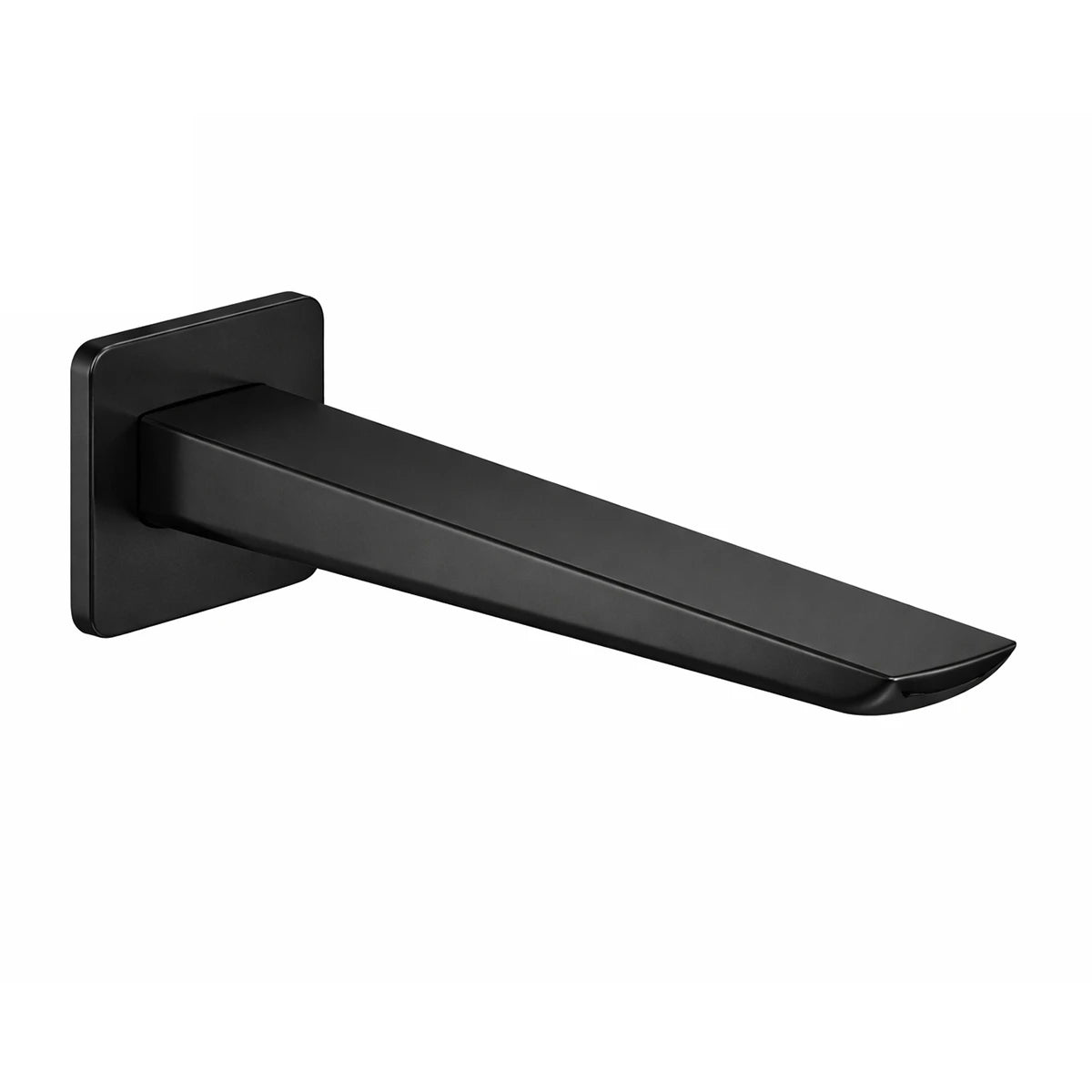 Square Wall Mounted Bathtub Filler Spout – 200mm Bath Outlet – BS0007 Matte Black