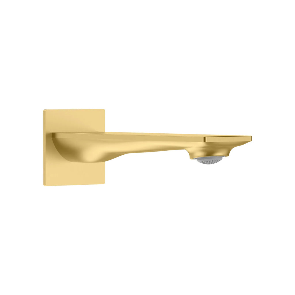 Slim Wall Mounted Bath Spout - 160mm Reach - BS0011 Brushed Gold